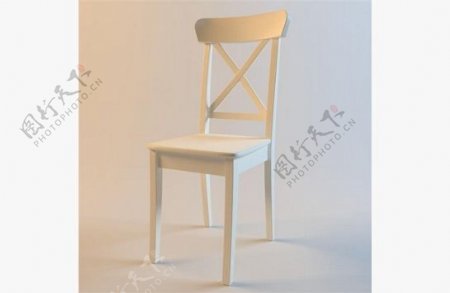 北欧田园椅子3D模型