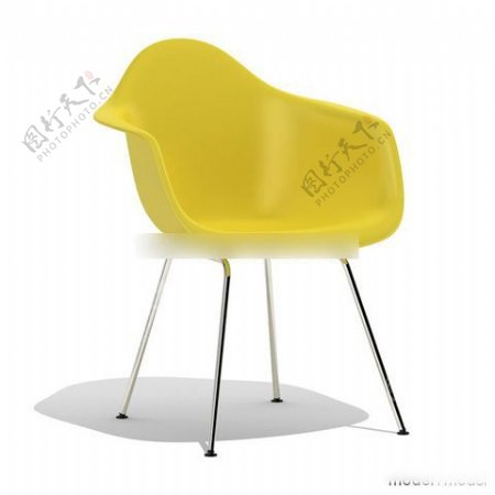 黄色简约椅子
