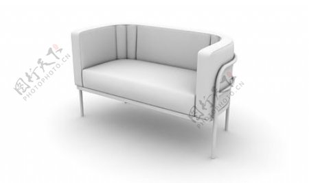 精美双人沙发3D素模