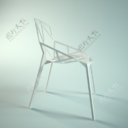 白色镂花椅子