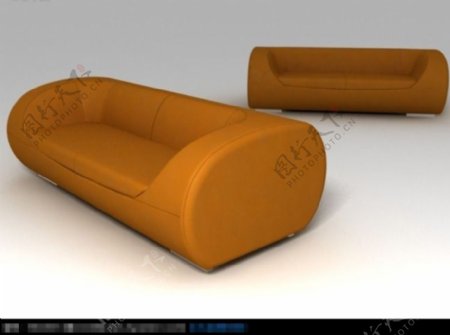 时尚沙发3D模型素材