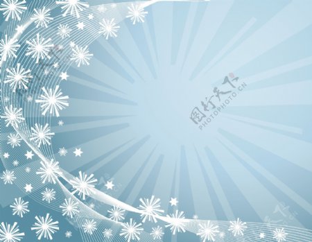 雪花元素雪花雪球圣诞背景花纹