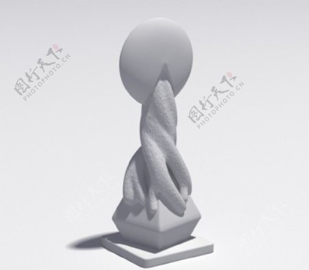 艺术雕塑3D模型.