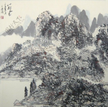 国画山水图片