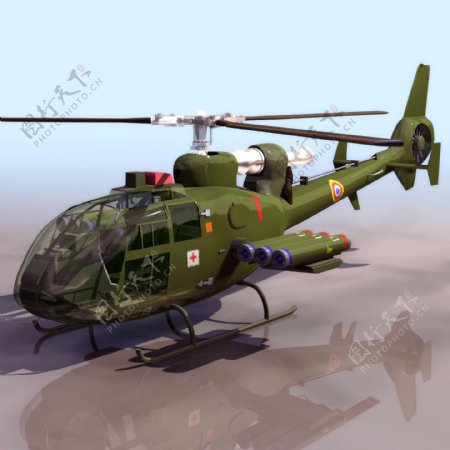 SA341DFGazelleHelicopter小羚羊直升机