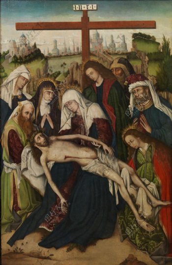 AnonymousLamentacionCa.1470荷兰画家Anonymous西方高清宗教人物神话人物古典人物样式主义油画装饰画
