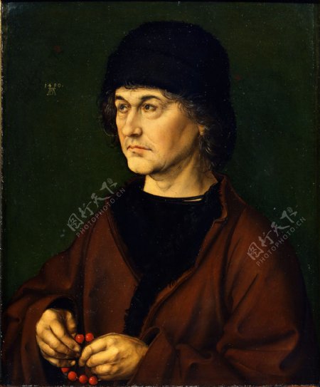 AlbrechtDurerRitrattodelpadre德国画家阿尔弗雷德丢勒AlbrechtDrer人物肖像油画装饰画油画