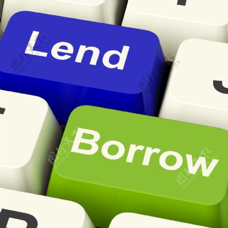 借借键显示借款或贷款在互联网上