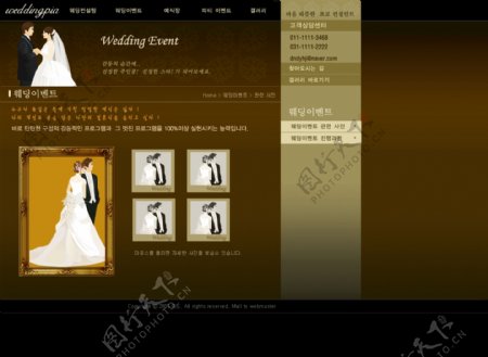 婚纱影楼案例展示网页模板