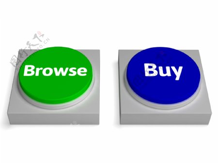浏览购买按钮显示浏览或购买