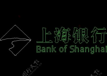 上海银行标志图块CAD饰物陈设图纸素材