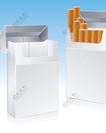 香烟矢量素材图片