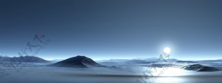 高清南极洲山景