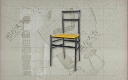 现代主义风格之椅子3D模型椅子071