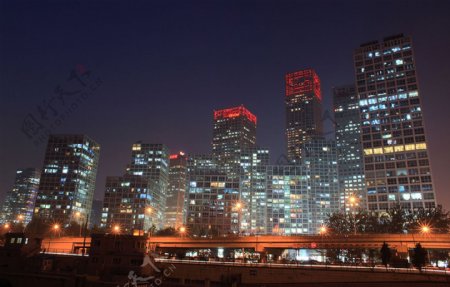 北京商圈建筑夜景