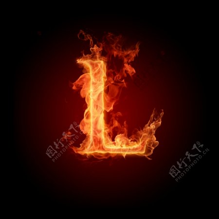 火焰字母L