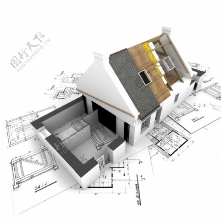 房子模型图片素材