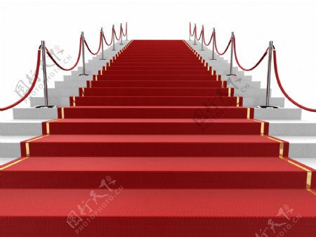 3d红地毯楼梯图片素材2