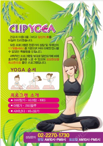 养生瑜伽宣传页宣传单海报