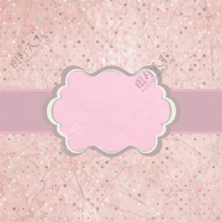 矢量粉色蔷薇花纹背景素材