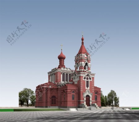 阿列克谢耶夫教堂建模图片