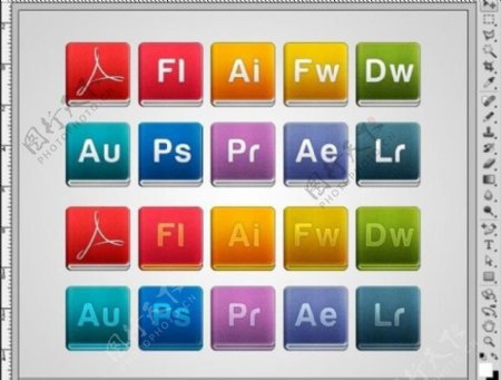 20惊人的Adobe程序图标集图标png