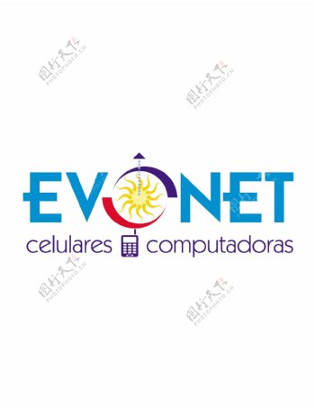 evonetlogo设计欣赏evonet电脑公司标志下载标志设计欣赏