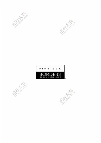 Borderslogo设计欣赏Borders乐队LOGO下载标志设计欣赏