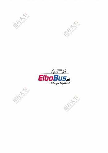 ElboBuslogo设计欣赏ElboBus旅游机构标志下载标志设计欣赏