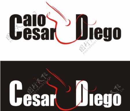 CaioCesareDiegologo设计欣赏CaioCesareDiego乐队LOGO下载标志设计欣赏