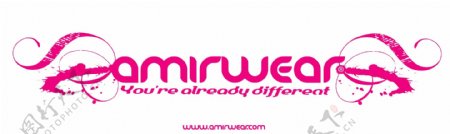 Amirwearlogo设计欣赏Amirwear服装品牌标志下载标志设计欣赏