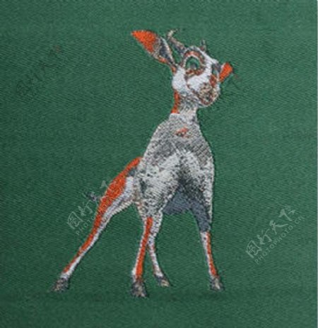 水洗标织唛小鹿免费素材