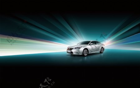 雷克萨斯2012年全新一代es高档汽车广告高清图片