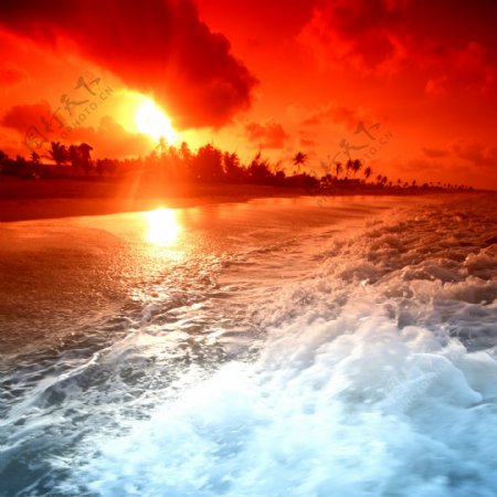 马尔代夫夕阳图片
