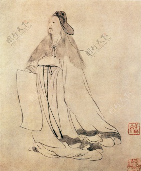 骑马古代人物塞外人物人物壁画中国文化人物画像中国风中华艺术绘画