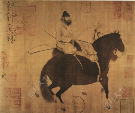 人物壁画中国文化人物画像中国风中华艺术绘画