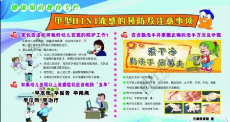 甲型H1N1宣传栏图片