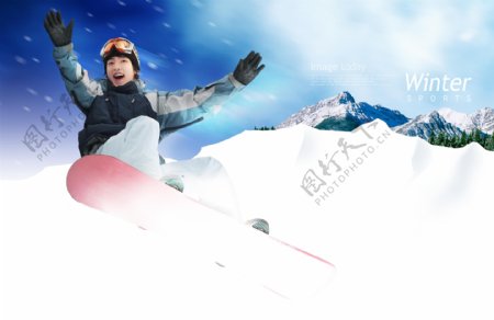 冬天滑雪图片1