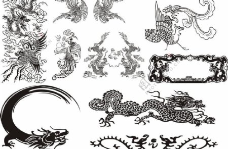 中国传统动物花纹图片
