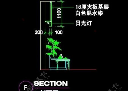 鞋帽店服装店橱窗门面实例cad详图装修施工图纸25例68