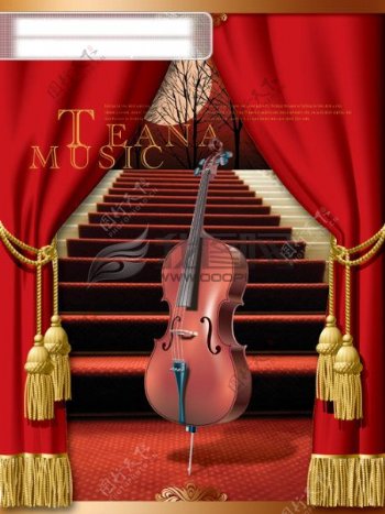 小提琴音乐海报