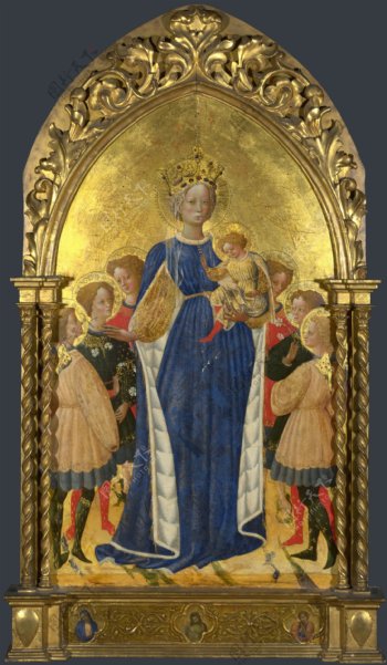 弗朗西斯科嘀巴扥洛米欧圣母圣婴与六个天使和两个基路伯图片