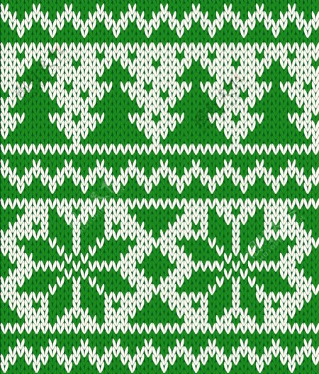 绿色圣诞针织图案背景