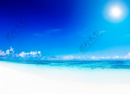 阳光大海沙滩图片