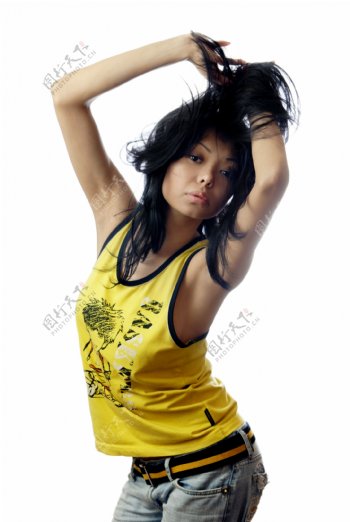 高清潮流跳舞女性图片素材舞蹈嘻哈舞蹈动作流行舞蹈时尚年轻人街舞