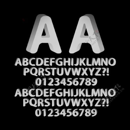 3d立体字母图片