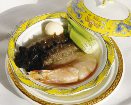 大虾海参养生汤图片