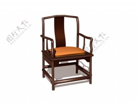 中式椅子3d模型家具图片7