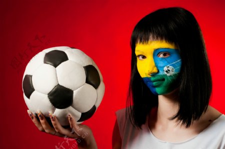 世界杯女球迷图片