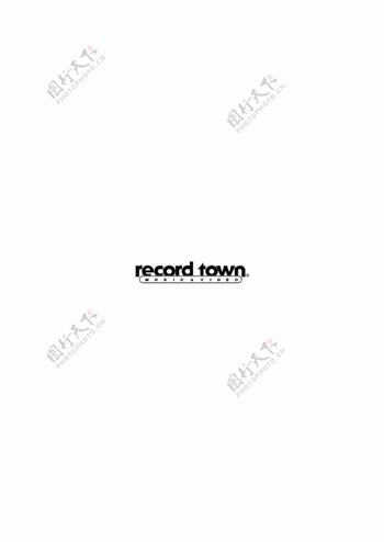 RecordTownlogo设计欣赏RecordTown唱片公司标志下载标志设计欣赏